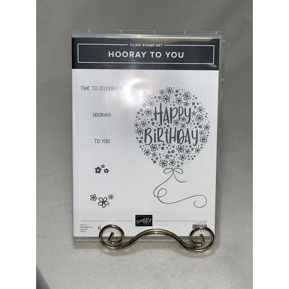 Stampin Up! Hooray You Cling Set Happy Birthday Card Celebrate Party Craft Scrap